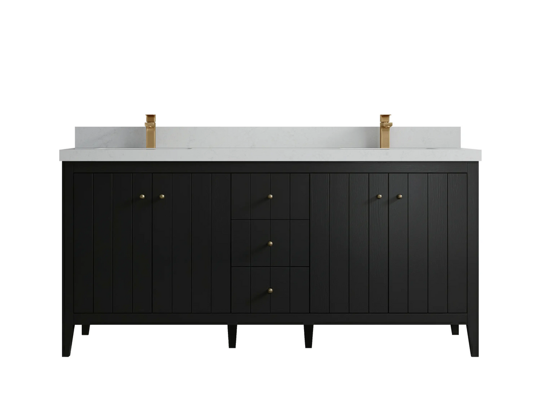 Atlanta 72 in. W x 22 in. D Double Sink Bathroom Vanity - Willow Bath and Vanity