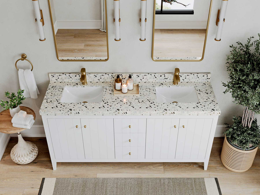 Atlanta 72 in. W x 22 in. D Double Sink Bathroom Vanity - Willow Bath and Vanity