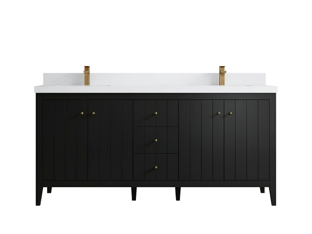 Atlanta 72 in. W x 22 in. D Double Sink Bathroom Vanity - Willow Bath and Vanity