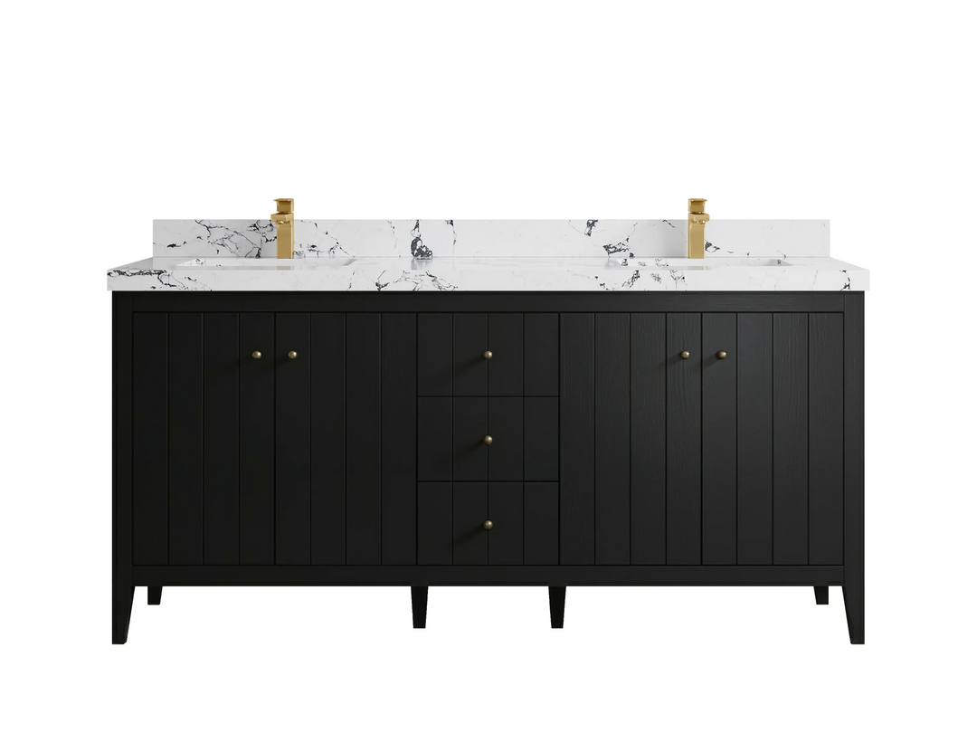 Atlanta 72 in. W x 22 in. D Double Sink Bathroom Vanity - Willow Bath and Vanity