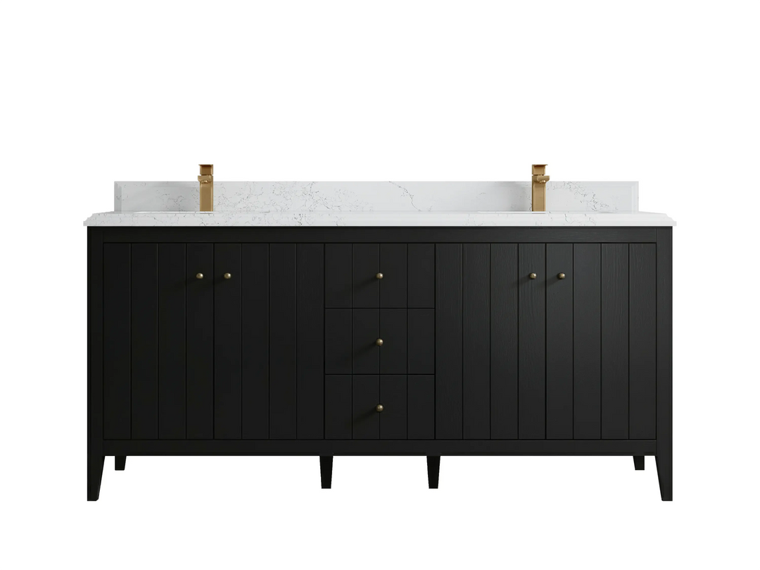 Atlanta 72 in. W x 22 in. D Double Sink Bathroom Vanity - Willow Bath and Vanity