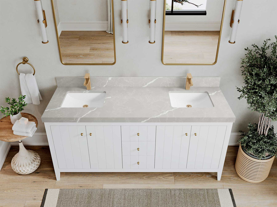 Atlanta 72 in. W x 22 in. D Double Sink Bathroom Vanity - Willow Bath and Vanity