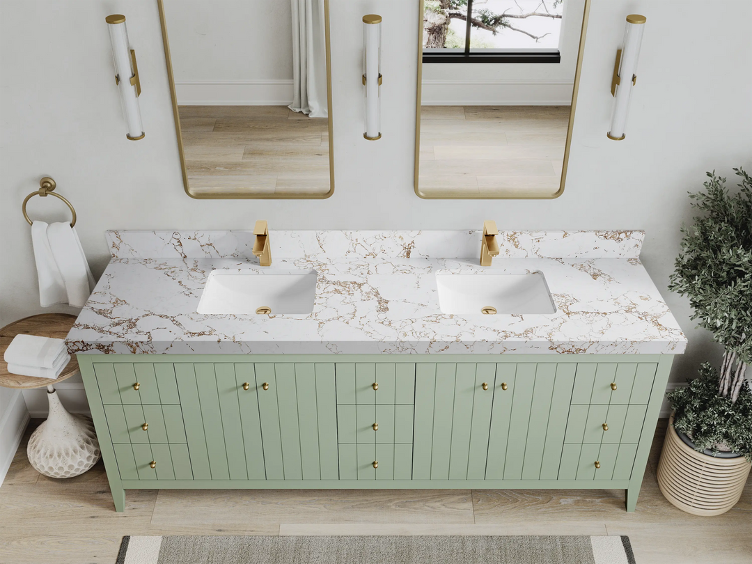 Atlanta 84 in. W x 22 in. D Double Sink Bathroom Vanity - Willow Bath and Vanity