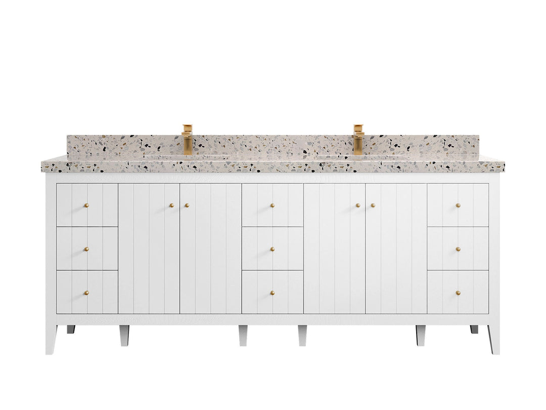 Atlanta 84 in. W x 22 in. D Double Sink Bathroom Vanity - Willow Bath and Vanity