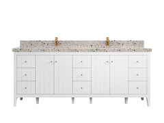 Atlanta 84 in. W x 22 in. D Double Sink Bathroom Vanity - photo 51