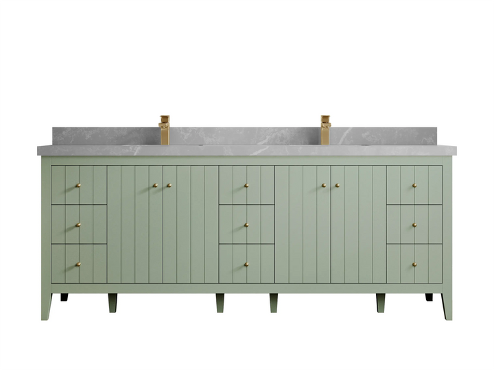 Atlanta 84 in. W x 22 in. D Double Sink Bathroom Vanity - photo 42