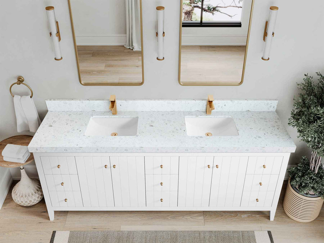 Atlanta 84 in. W x 22 in. D Double Sink Bathroom Vanity - Willow Bath and Vanity