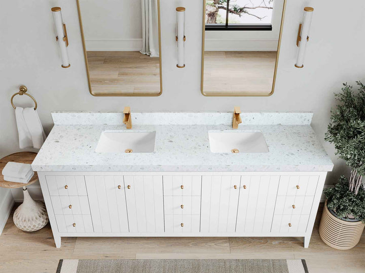 Atlanta 84 in. W x 22 in. D Double Sink Bathroom Vanity - photo 51