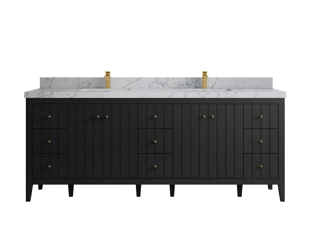 Atlanta 84 in. W x 22 in. D Double Sink Bathroom Vanity - Willow Bath and Vanity