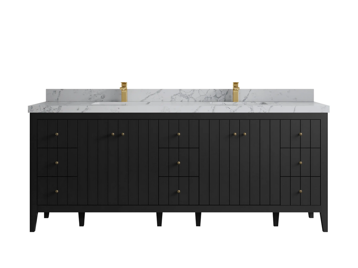 Atlanta 84 in. W x 22 in. D Double Sink Bathroom Vanity - Willow Bath and Vanity