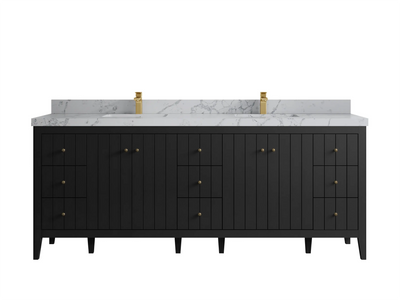 Atlanta 84 in. W x 22 in. D Double Sink Bathroom Vanity - Willow Bath and Vanity