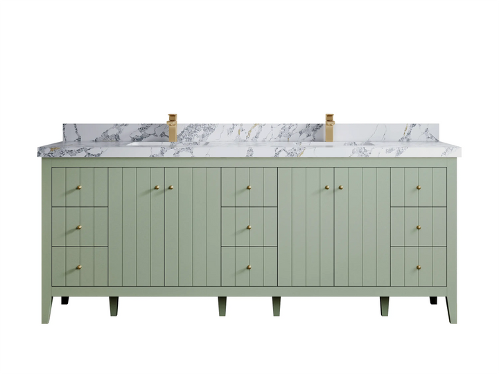 Atlanta 84 in. W x 22 in. D Double Sink Bathroom Vanity - photo 26