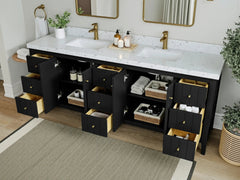 Atlanta 84 in. W x 22 in. D Double Sink Bathroom Vanity - photo 3