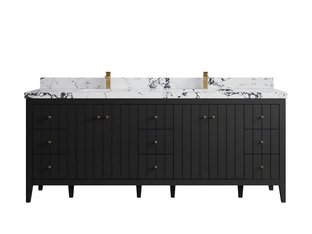 Atlanta 84 in. W x 22 in. D Double Sink Bathroom Vanity - Willow Bath and Vanity