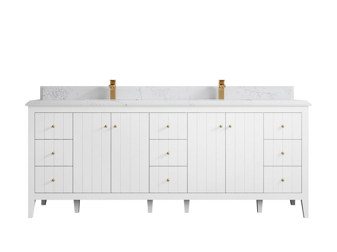 Atlanta 84 in. W x 22 in. D Double Sink Bathroom Vanity - Willow Bath and Vanity