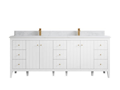 Atlanta 84 in. W x 22 in. D Double Sink Bathroom Vanity - photo 41