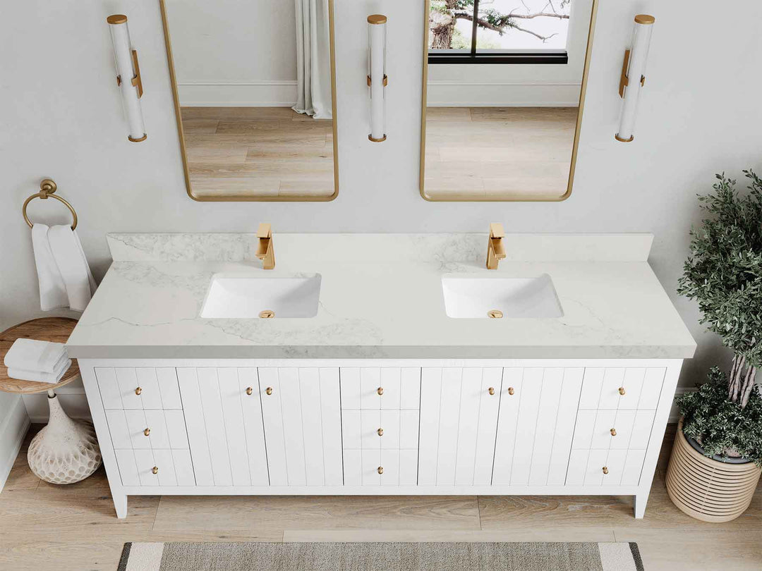 Atlanta 84 in. W x 22 in. D Double Sink Bathroom Vanity - Willow Bath and Vanity