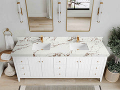 Atlanta 84 in. W x 22 in. D Double Sink Bathroom Vanity - photo 52