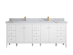 Atlanta 84 in. W x 22 in. D Double Sink Bathroom Vanity - photo 25