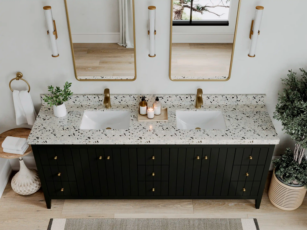 Atlanta 84 in. W x 22 in. D Double Sink Bathroom Vanity - Willow Bath and Vanity