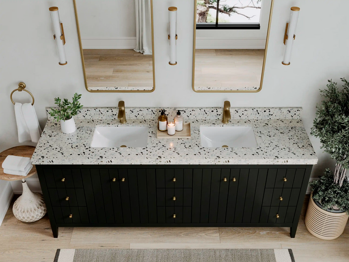 Atlanta 84 in. W x 22 in. D Double Sink Bathroom Vanity - photo 7