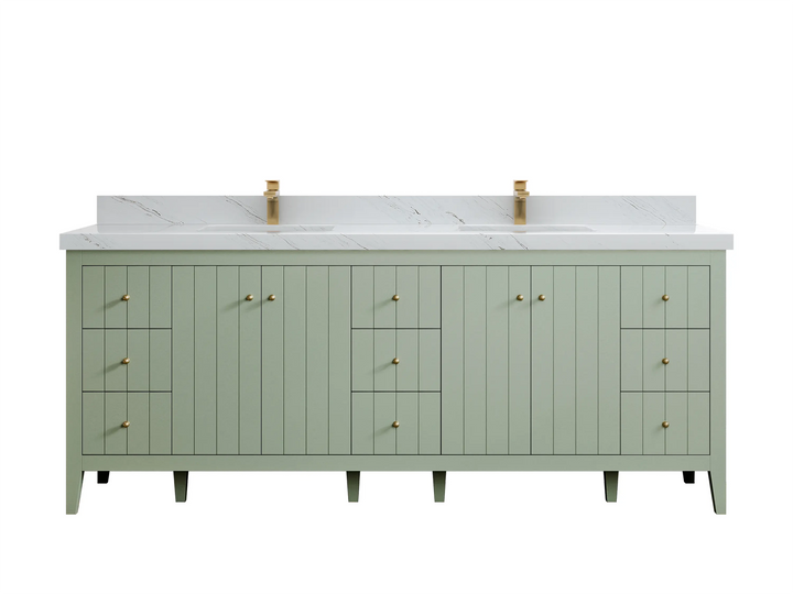 Atlanta 84 in. W x 22 in. D Double Sink Bathroom Vanity - photo 44