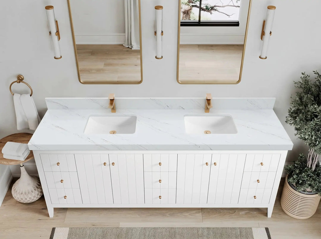 Atlanta 84 in. W x 22 in. D Double Sink Bathroom Vanity | 
              
                White
                
                  
             - ATL-CAB-WH-83 - photo №54