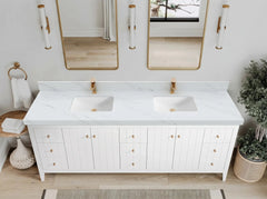 Atlanta 84 in. W x 22 in. D Double Sink Bathroom Vanity - photo 54
