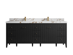 Atlanta 84 in. W x 22 in. D Double Sink Bathroom Vanity - photo 17