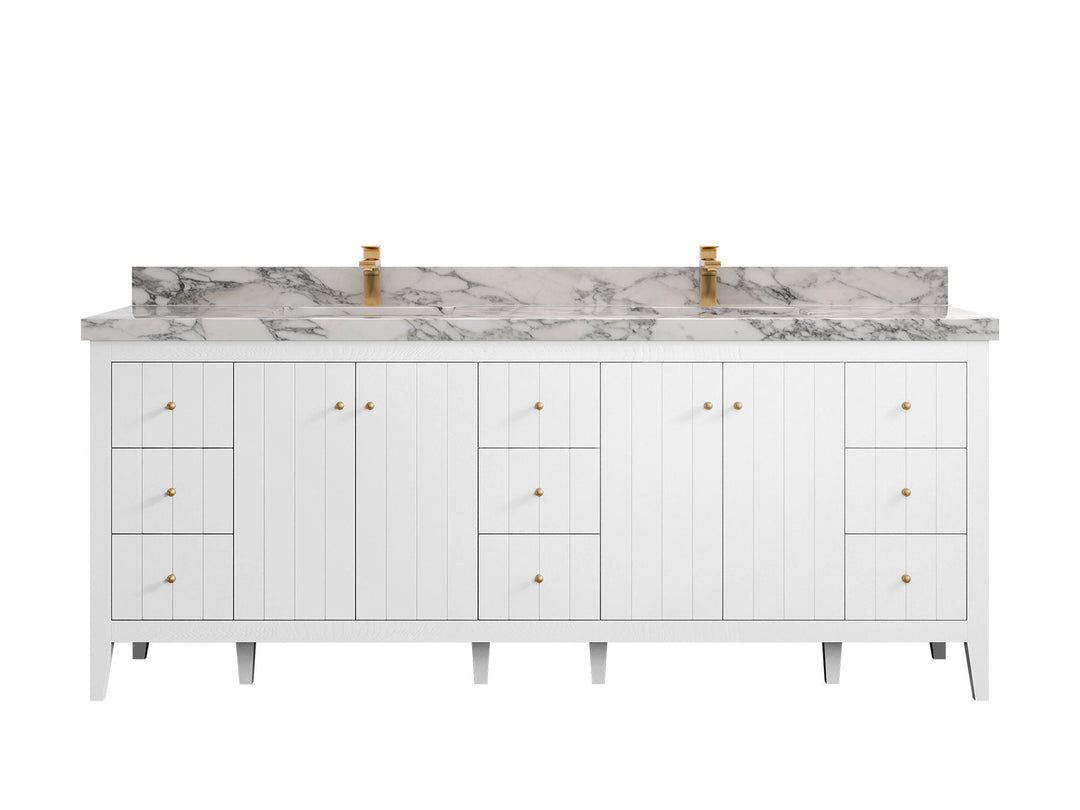 Atlanta 84 in. W x 22 in. D Double Sink Bathroom Vanity - Willow Bath and Vanity