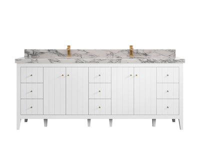 Atlanta 84 in. W x 22 in. D Double Sink Bathroom Vanity - Willow Bath and Vanity