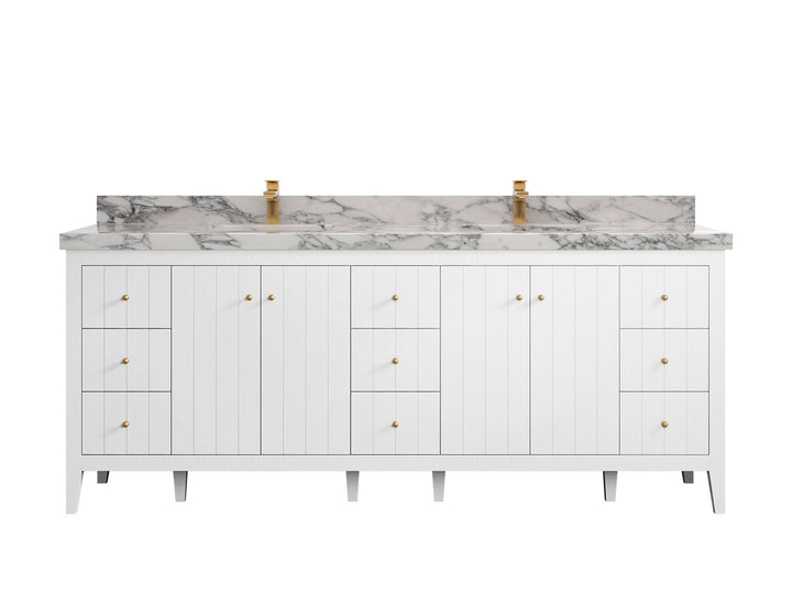 Atlanta 84 in. W x 22 in. D Double Sink Bathroom Vanity - photo 20