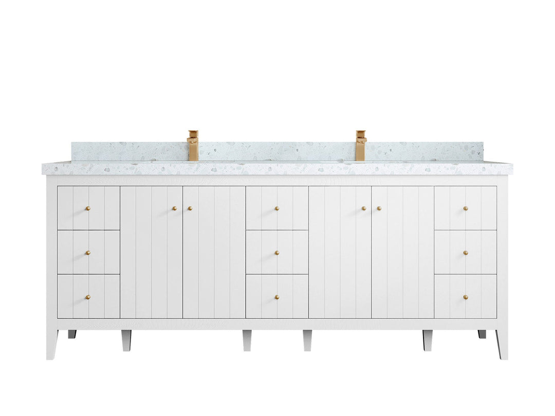 Atlanta 84 in. W x 22 in. D Double Sink Bathroom Vanity - Willow Bath and Vanity