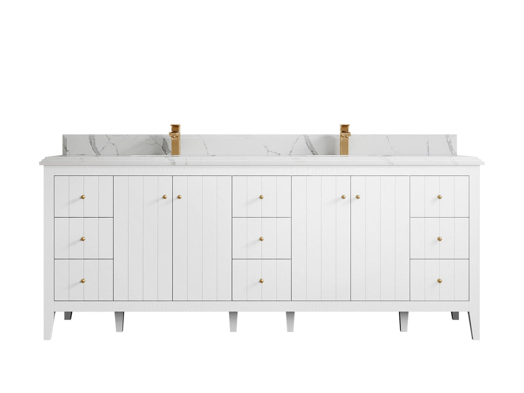 Atlanta 84 in. W x 22 in. D Double Sink Bathroom Vanity - Willow Bath and Vanity