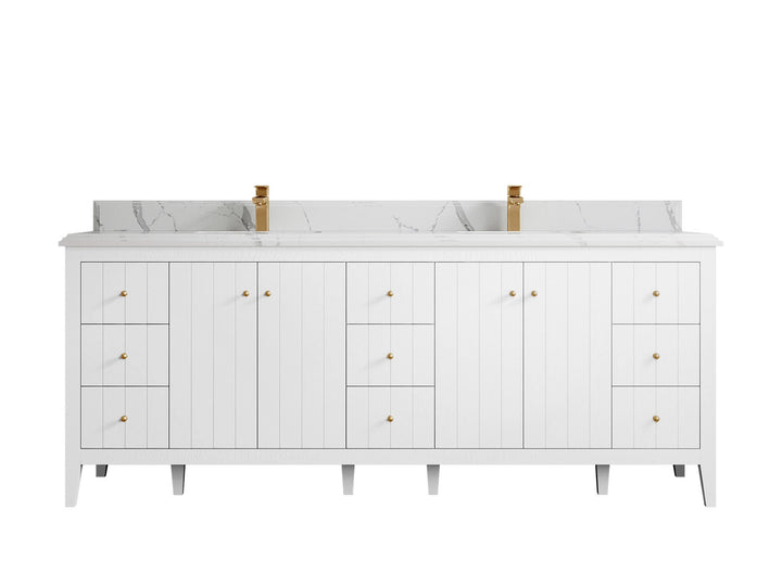 Atlanta 84 in. W x 22 in. D Double Sink Bathroom Vanity - photo 38