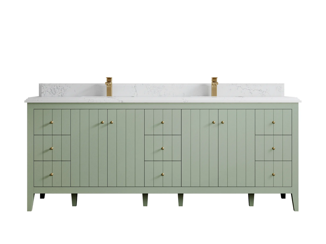 Atlanta 84 in. W x 22 in. D Double Sink Bathroom Vanity - Willow Bath and Vanity