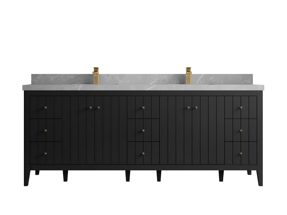 Atlanta 84 in. W x 22 in. D Double Sink Bathroom Vanity - Willow Bath and Vanity