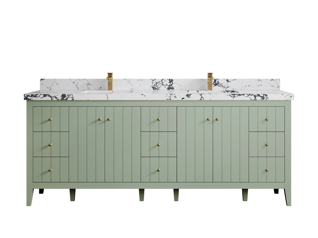 Atlanta 84 in. W x 22 in. D Double Sink Bathroom Vanity - Willow Bath and Vanity