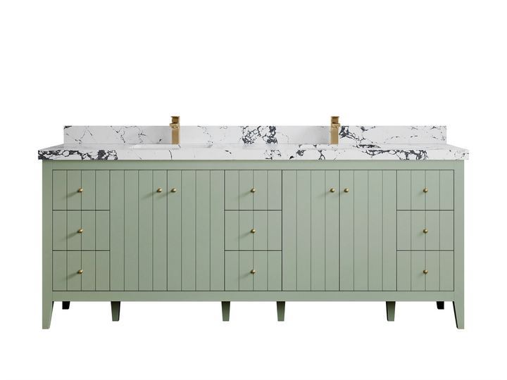 Atlanta 84 in. W x 22 in. D Double Sink Bathroom Vanity - photo 54