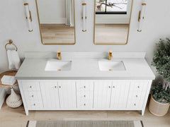 Atlanta 84 in. W x 22 in. D Double Sink Bathroom Vanity - photo 36