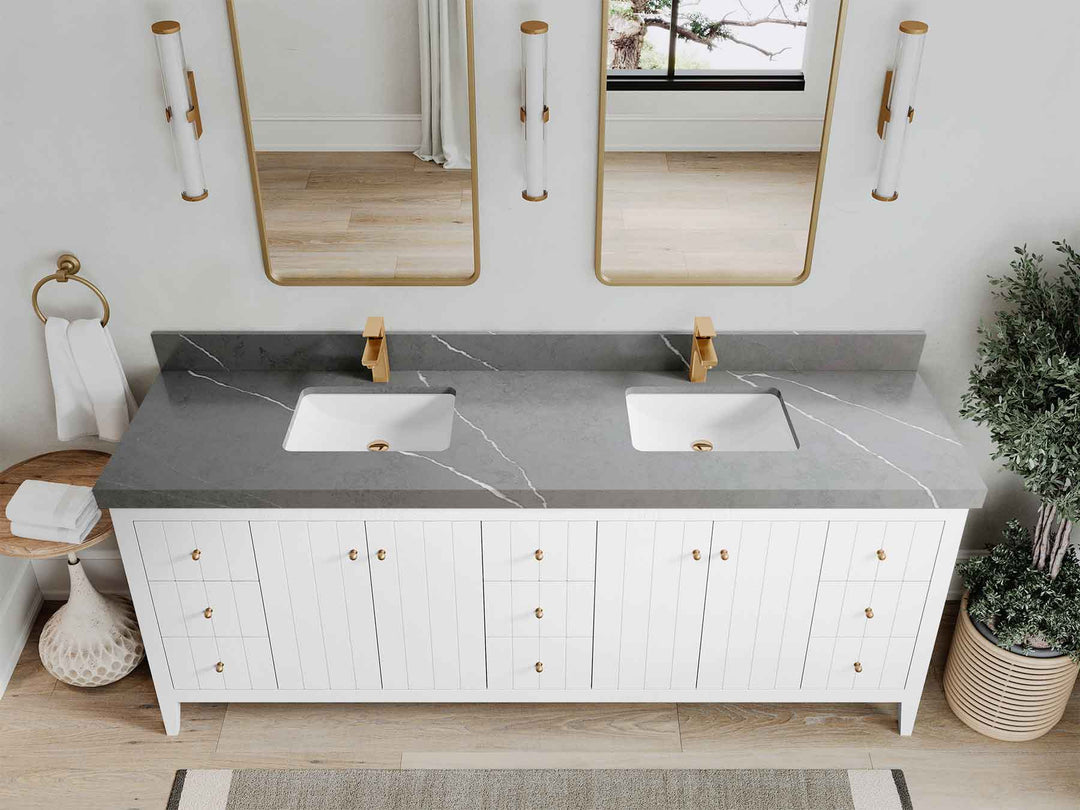 Atlanta 84 in. W x 22 in. D Double Sink Bathroom Vanity - Willow Bath and Vanity