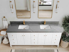 Atlanta 84 in. W x 22 in. D Double Sink Bathroom Vanity - photo 48
