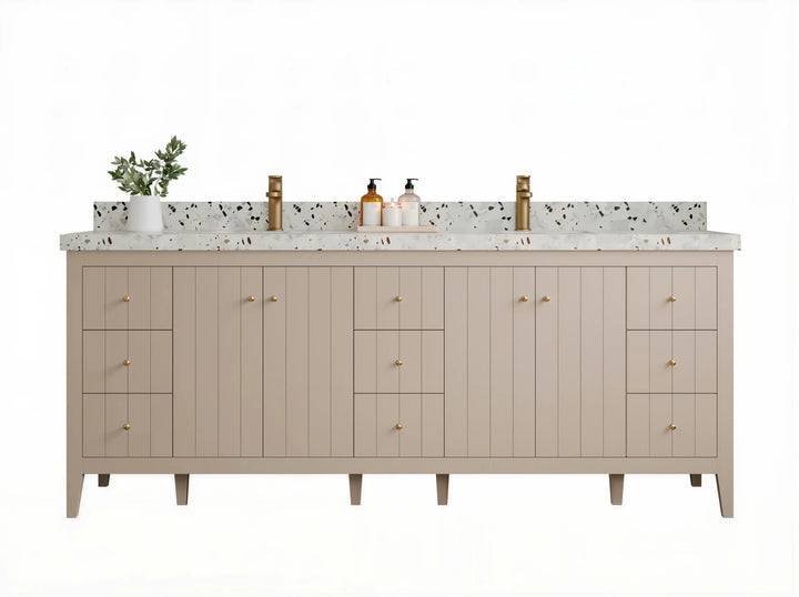 Atlanta 84 in. W x 22 in. D Double Sink Bathroom Vanity - photo 1