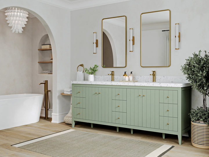 Atlanta 84 in. W x 22 in. D Double Sink Bathroom Vanity - photo 2