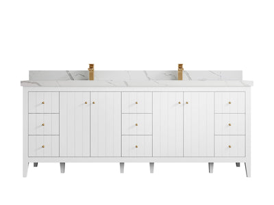 Atlanta 84 in. W x 22 in. D Double Sink Bathroom Vanity - Willow Bath and Vanity
