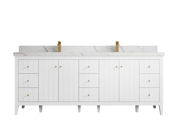 Atlanta 84 in. W x 22 in. D Double Sink Bathroom Vanity - photo 26