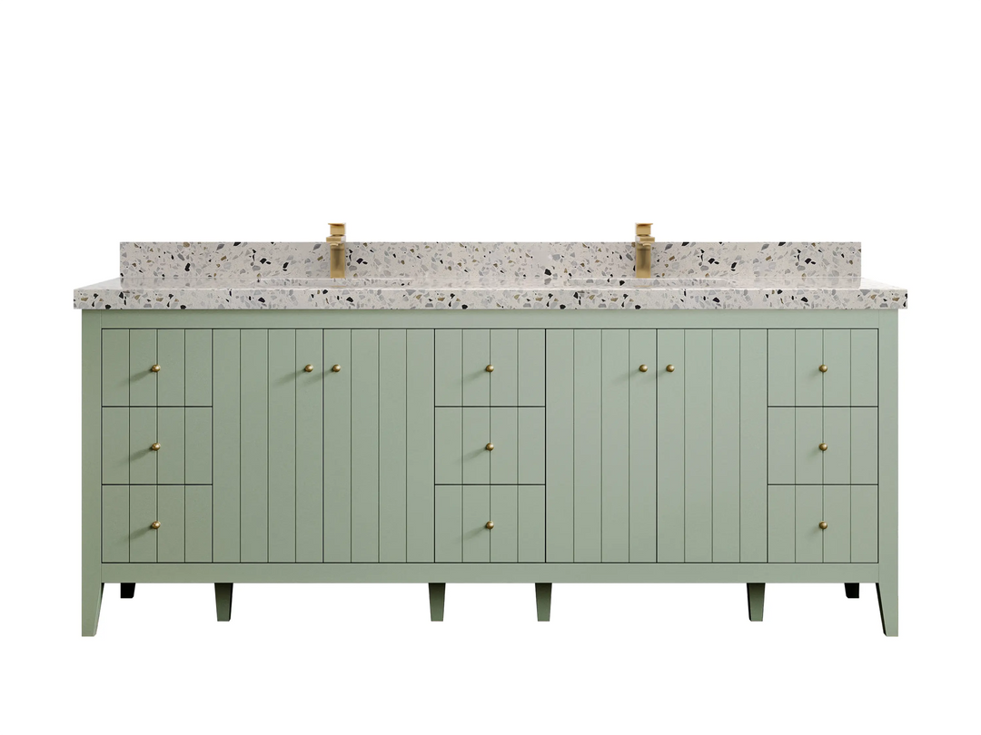 Atlanta 84 in. W x 22 in. D Double Sink Bathroom Vanity - Willow Bath and Vanity