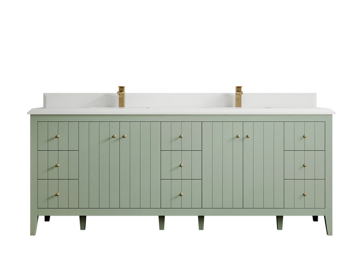 Atlanta 84 in. W x 22 in. D Double Sink Bathroom Vanity - photo 38