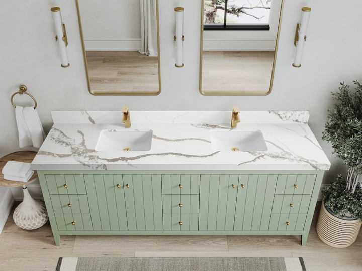 Atlanta 84 in. W x 22 in. D Double Sink Bathroom Vanity - photo 19