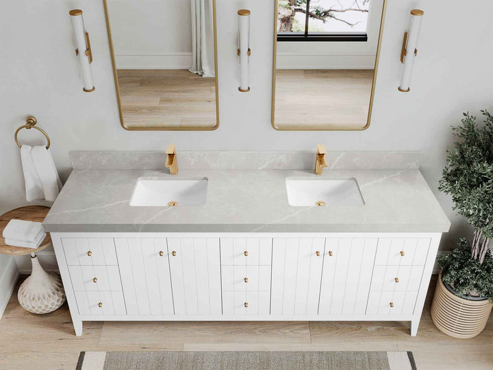 Atlanta 84 in. W x 22 in. D Double Sink Bathroom Vanity - photo 45